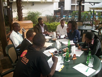 eMobilis staff meeting at Jacaranda Hotel